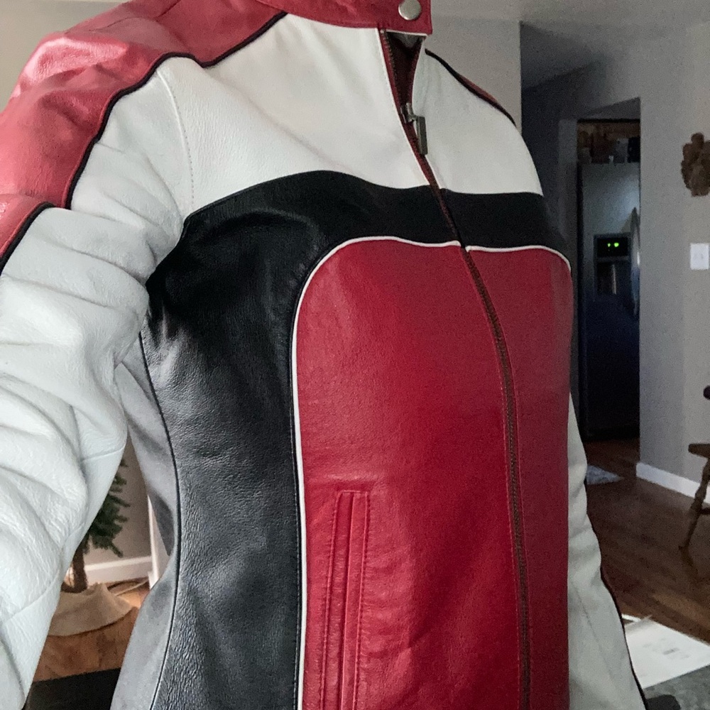 Wilsons Leather Red, White, and Black Jacket - Picture 11 of 11